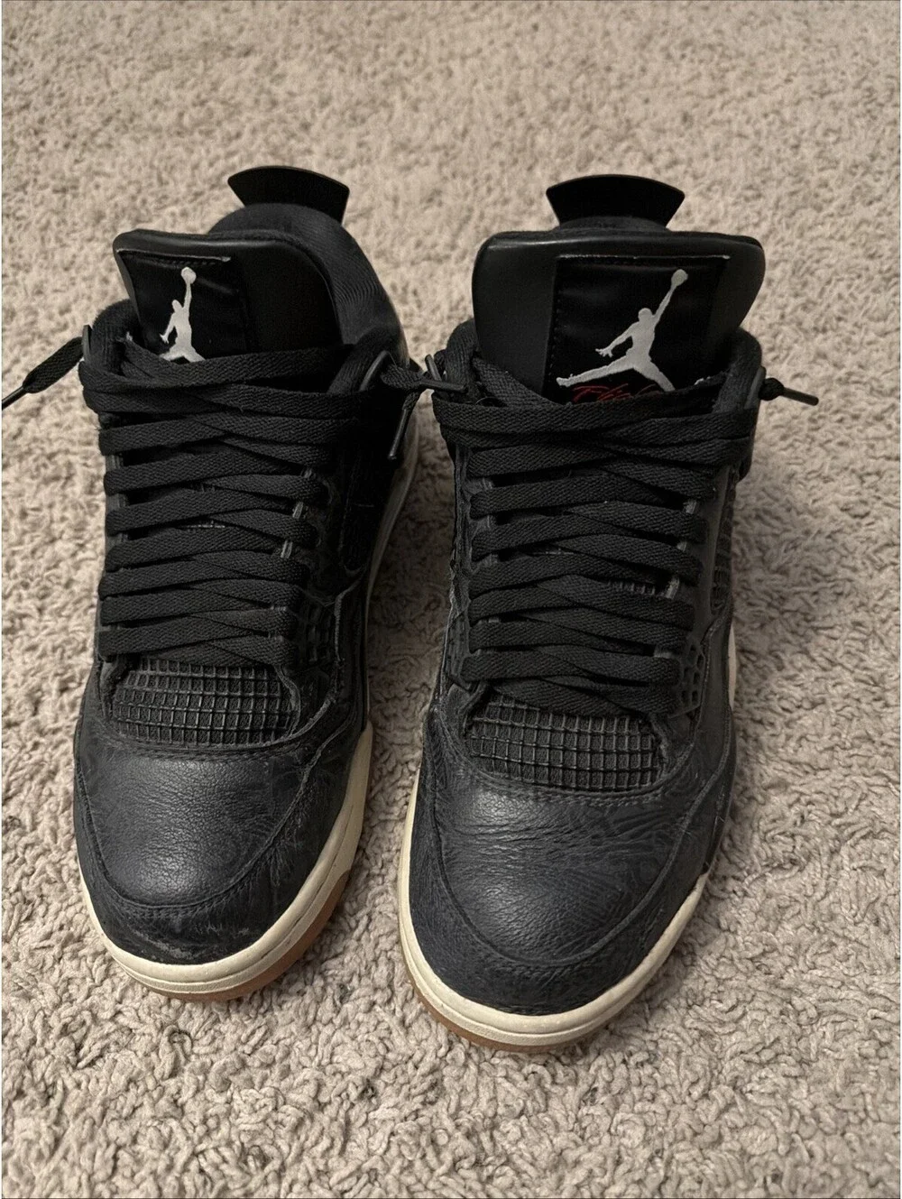 Nike Air Jordan Retro 4 SE 2018 Black/Laser Gum Brown Size 9 CL1184-011